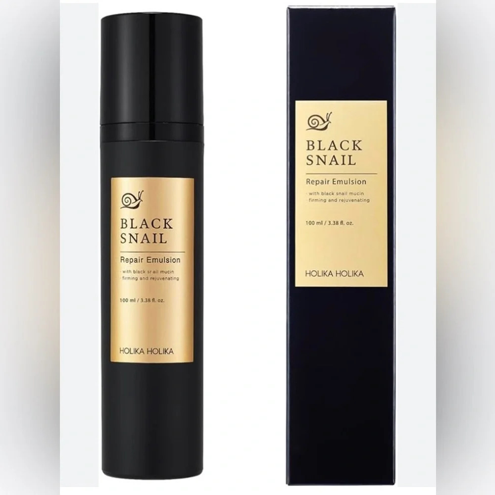 HOLIKA HOLIKA Made In Korea 3.38oz Black Snail Emulsion